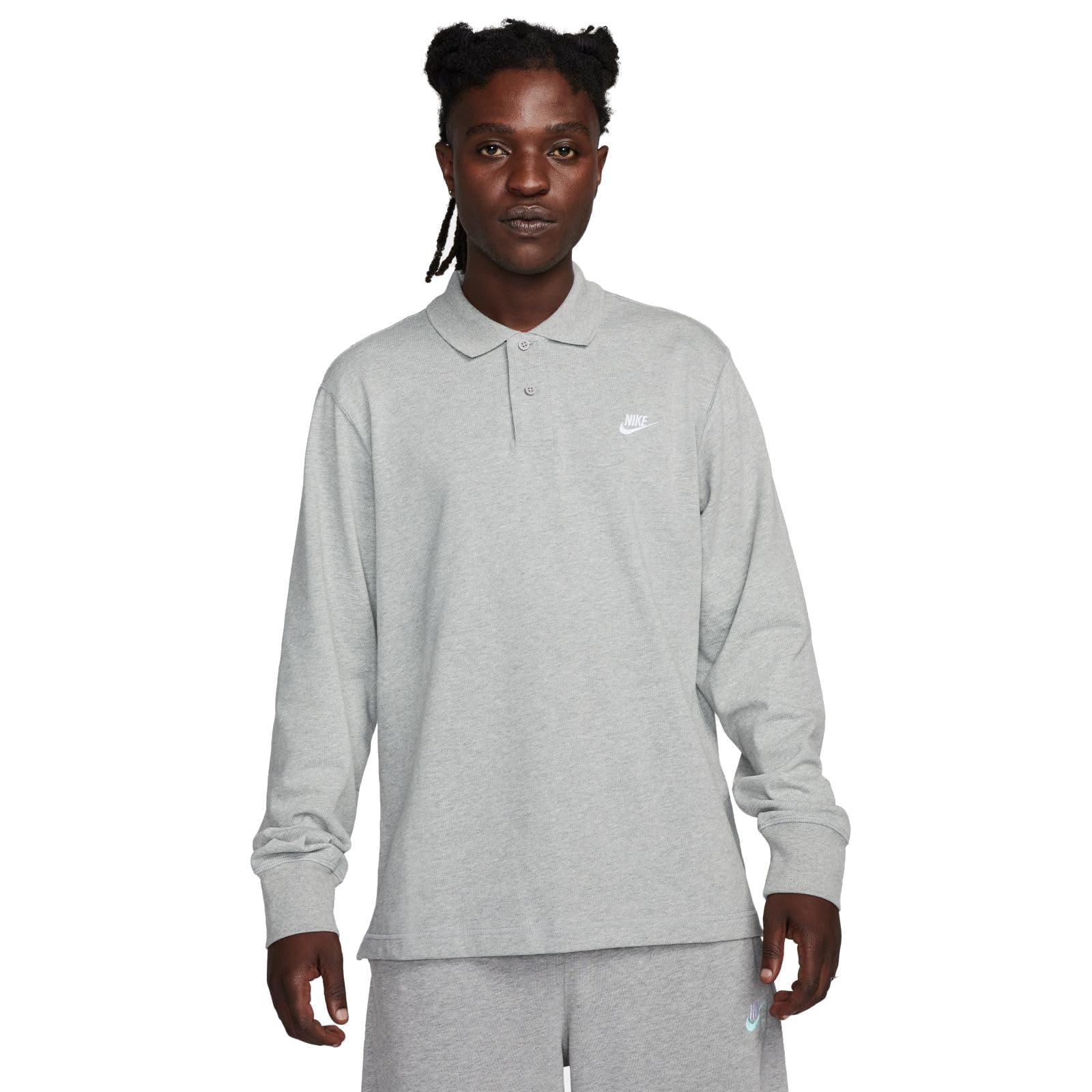 Nike M Nk Club Knit LS Polo Top Uomo