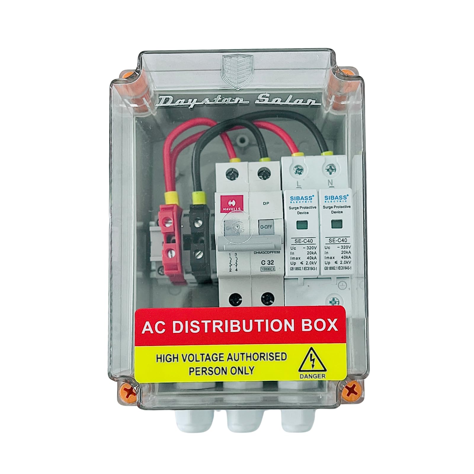 Daystar Solar ACDB Single Phase with Inbuilt HVL AC MCB 32A & Sibass AC SPD 320V Optimal Protection for 1-5kW (AC Distribution Box 32A HVL) (B0DH8DWJNT) Amazon Price History, Amazon Price Tracker