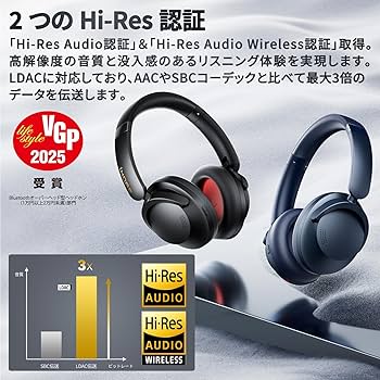 Amazon.co.jp: 1MORE ハイレゾ対応 ワイヤレスヘッドホン