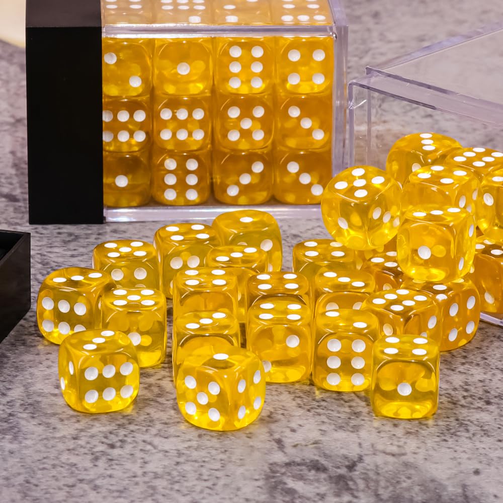 Epic Forge - 6 Sided Dice - Pack of 36 Dice - Yellow