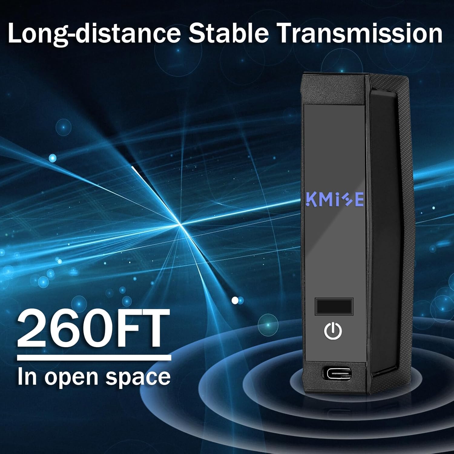 Kmise Wireless Microphones, Dual Cordless Mics 2x30 UHF Adjustable Frequencies with 2 Metal Microphones,Rechargeable Receiver,Auto Paired,1/4 "Output for Karaoke,Party,DJ,Wedding,Church - Image 4