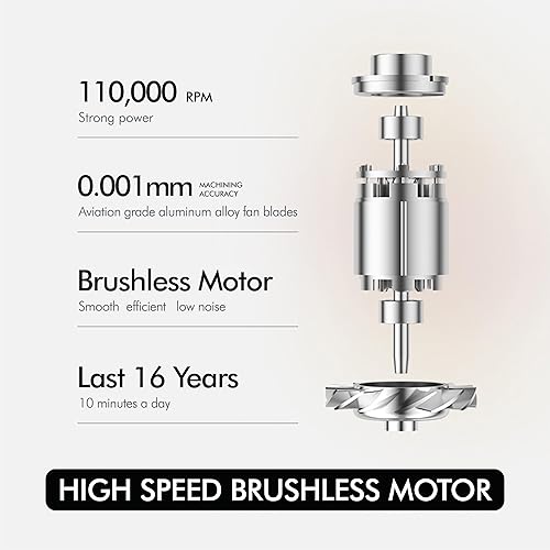 Miniatura 6 de Secadores de pelo iónicos profesionales de alta velocidad con difusor, boquilla, montaje en pared, 3 en 1, secado rápido, bajo ruido, 200 millones