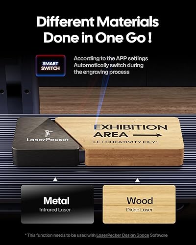 Miniatura 4 de LaserPecker Extensión de diapositiva LP4, amplía el área de grabado láser a 11.811 * 6.299 in, perfecta para proceso por lotes