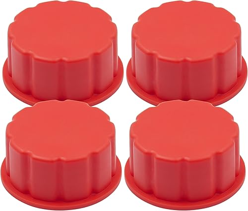 4 tapas para latas de gasolina, tapa de gas de rosca gruesa de 5 galones para gasolina, tapa de tanque de gas de plástico y metal, cubierta portátil