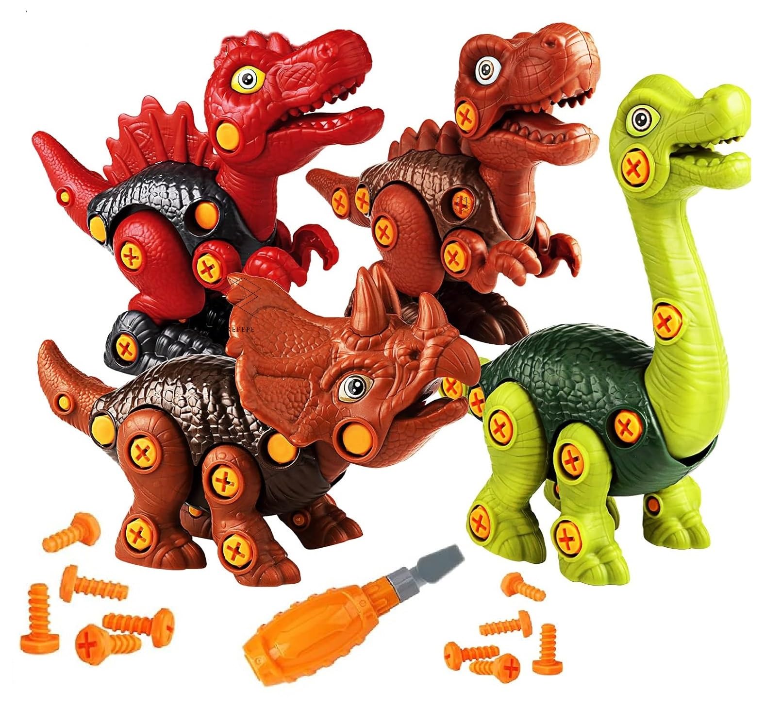 BAREPEPE Dinosaur Toys for Kids DIY Assembly Toys with 4 Dinosaurs and 1 Screw Driver, Dino Kids Building Learning Toys, STEM Toy, 3 4 5 6 7 8 Year Old Boys and Girls (B0DCP7JB57) Amazon Price History, Amazon Price Tracker
