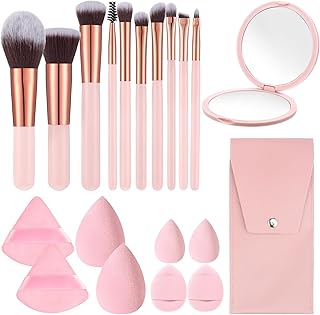 Juego de 20 brochas de maquillaje de viaje, 1...