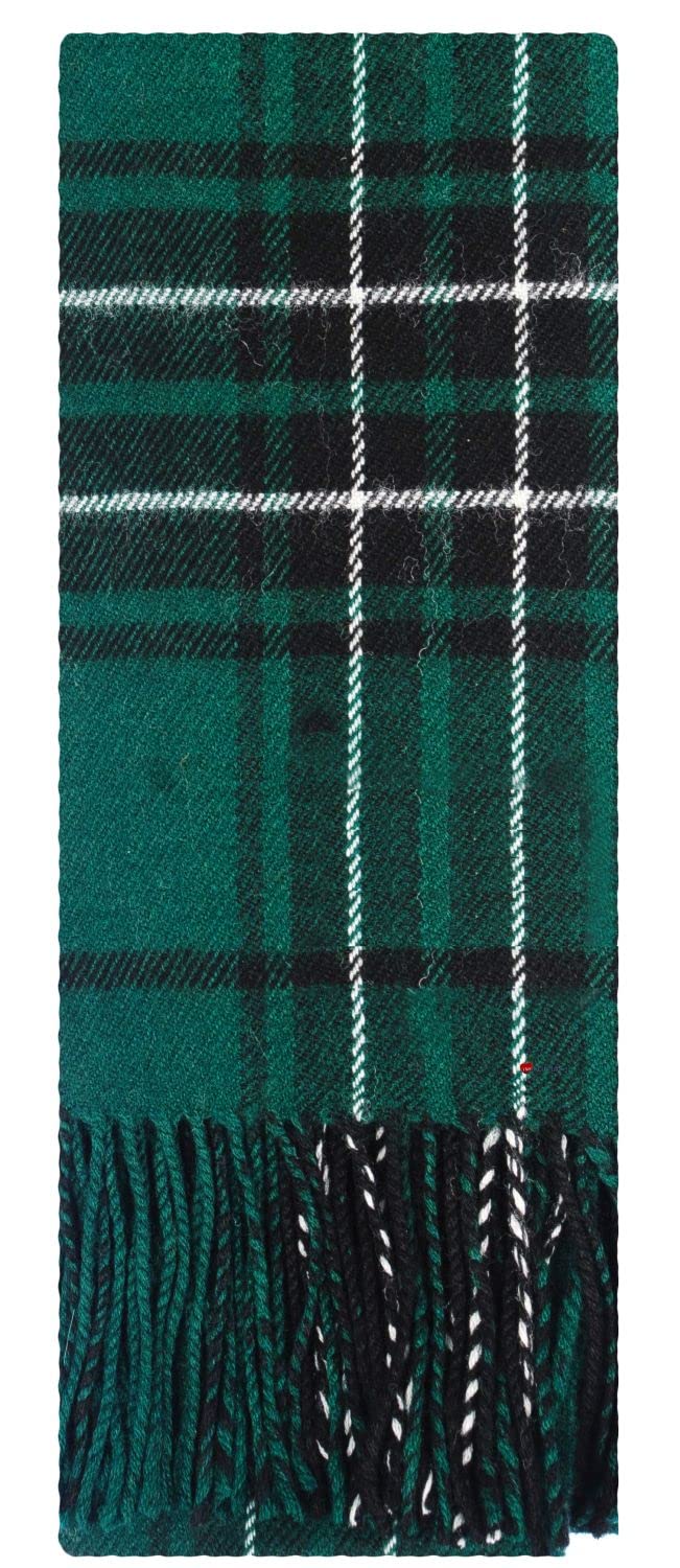 I Luv Ltd Unisex Maclean Hunting Modern Tartan Plaid 100% Lambswool Clan Scarf Made In Scotland