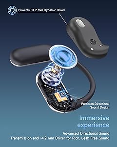 AI Translation Earbuds Real Time,188 Language Translator Earbuds,Bluetooth 6.1 Audifonos Traductores Ingls Espaol,OWS 4-in-1 Translation Headphones,Translator Headphones Suitable for Travel Learning