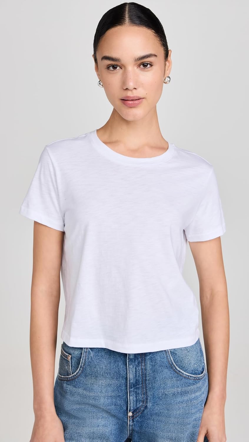 Madewell Women's The Boxy Crop Tee in Soft Slub - Image 2