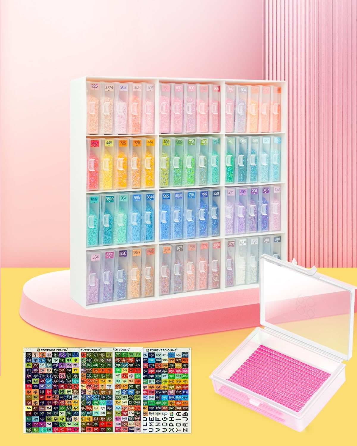 diamond painting reste aufbewahren forever young 60 Stück Aufbewahrungsbox und Schiffchen Regal, Diamond Painting Zubehör Boxen für Steine, 2-in-1 Diamond Art Schiffchen und aufbewahrung, Regal Küche, Haushalt & Wohnen preorder Größe:Einzeln DEARMAMY Aufbewahrungsbox Mit Deckel