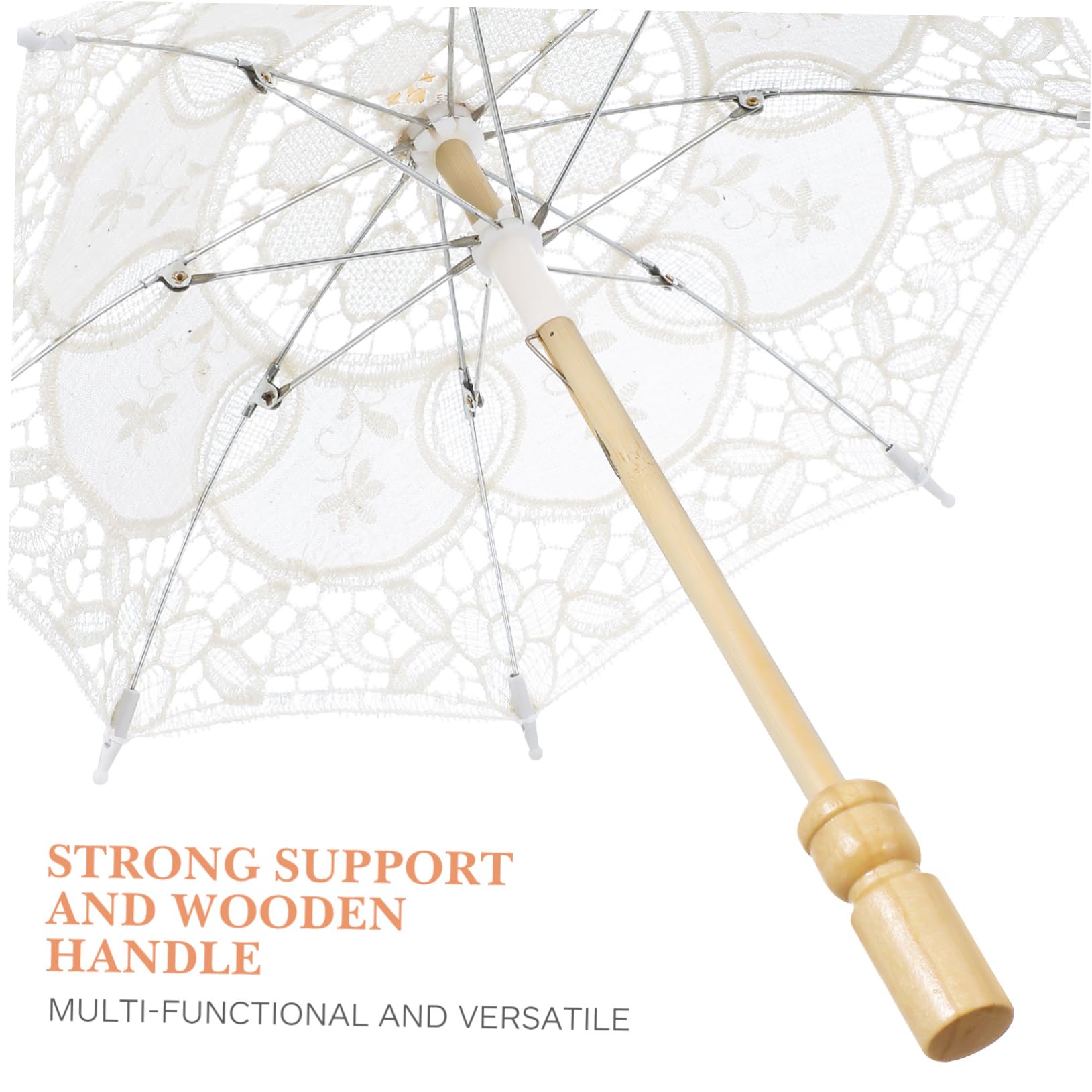 SOIMISS 15stücke Hochwertiger Spitzen-regenschirm Für Hochzeiten Elegante Dekorative Baumwoll-umhängetasche Für Brautfotos Und Besondere Anlässe