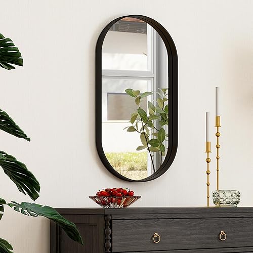 Vista 8 de Espejo de baño LED, 32 x 48 pulgadas, marco blanco degradado frontal y retroiluminado, antiniebla, regulable, espejo iluminado horizontal/vertical