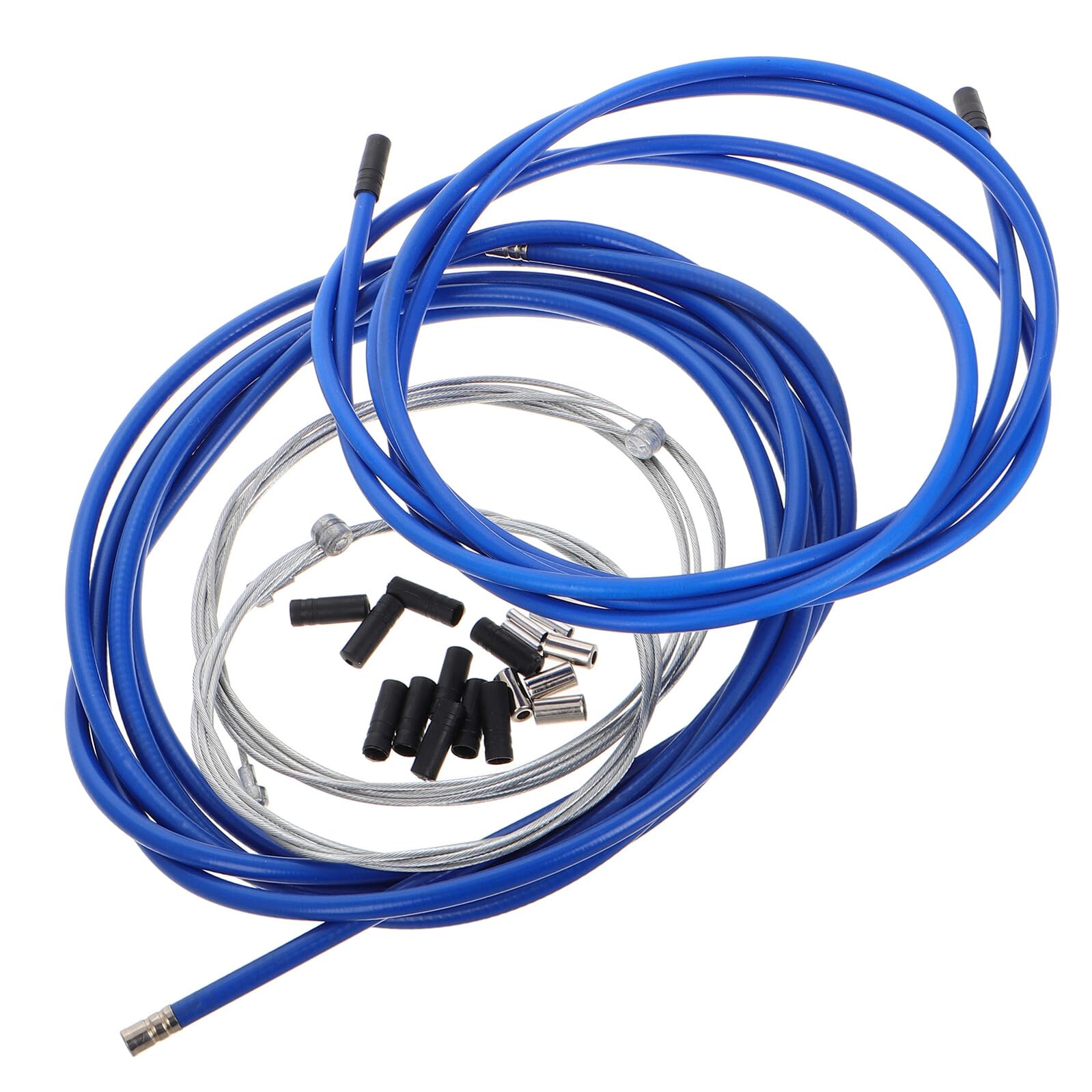 2sets Cavo Freno Bicicletta Tubo Centrale per Mountain Bike e Bici da Strada con Guaina Cavo e Componenti in Acciaio Inox per Cavi Freno Cambio Bici