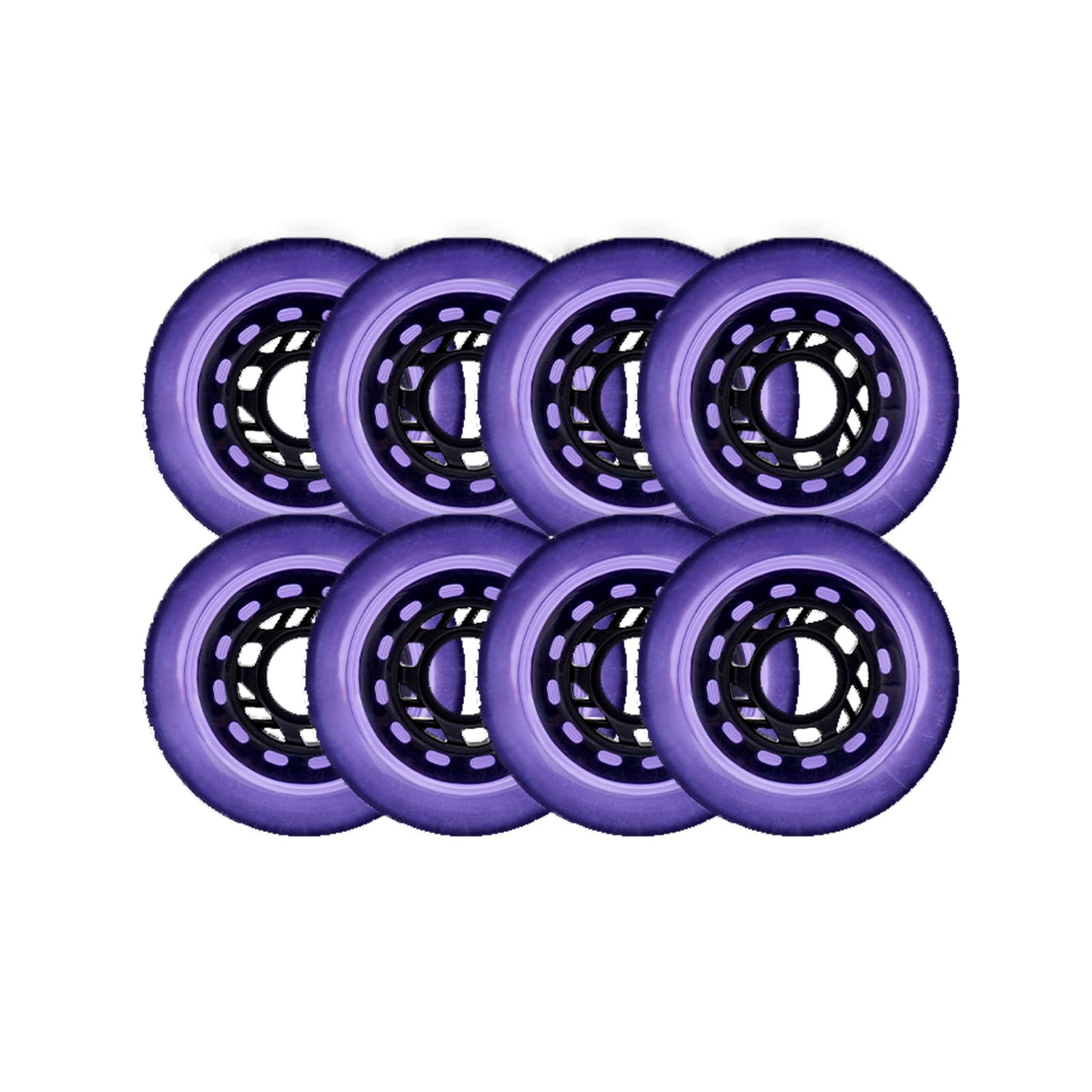 Ruote Pattini A Rotelle 54mm 80A Con Cuscinetti ABEC-9 - Set Di 4 Pezzi Nero - Foto 6