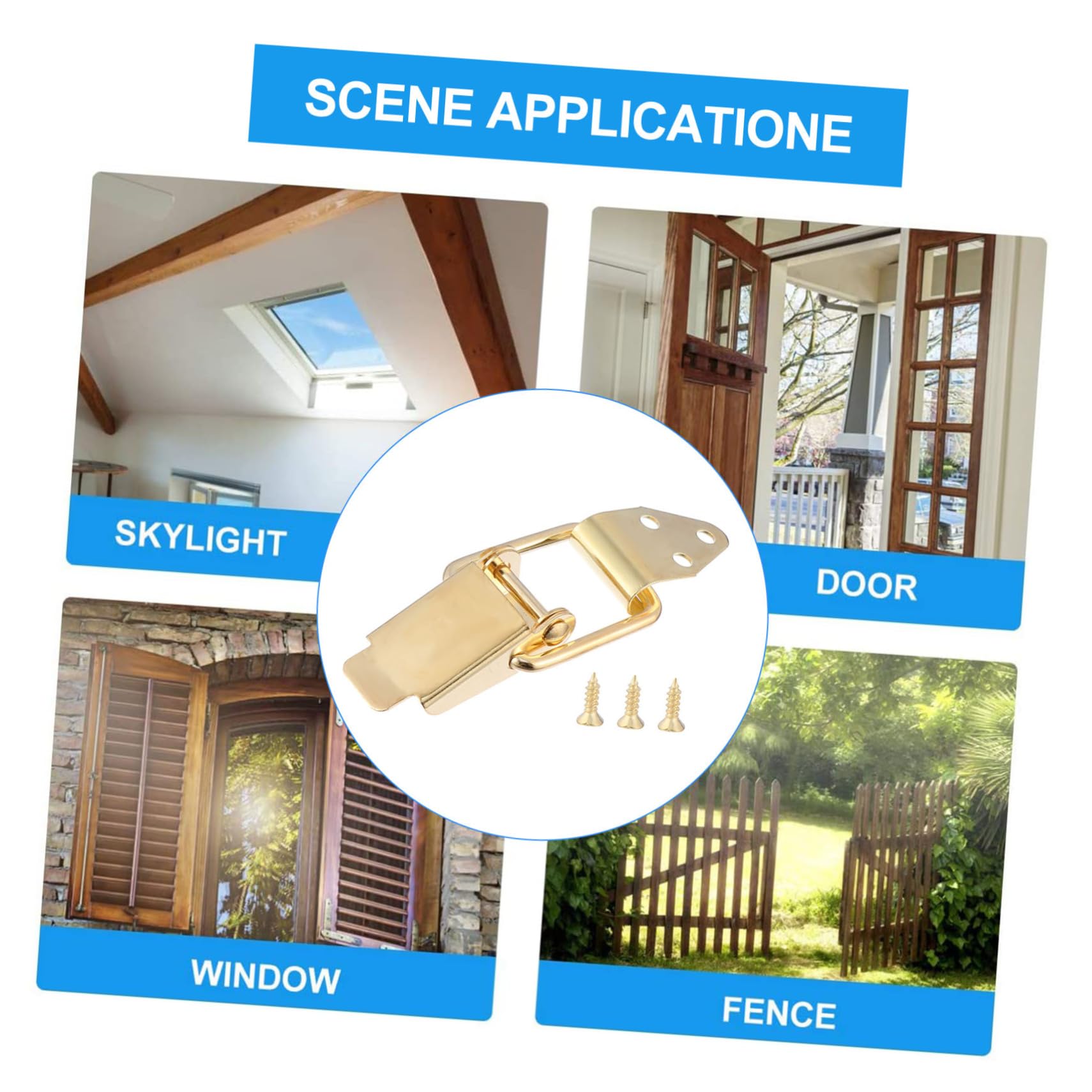 DECOMELODY Retro Elegant Design Spring Buckle Duckbill Hasp Lock for Luggage Case