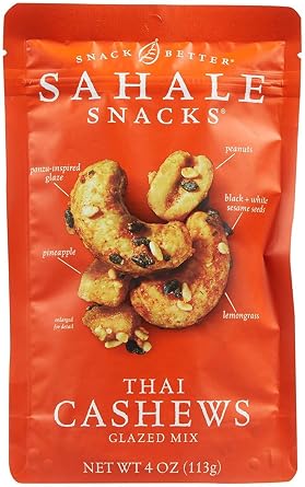 Sahale Snacks Thai Cashews Glazed Mix, 4 Ounce