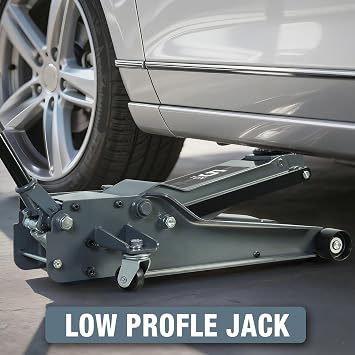 5 Ton Hydraulic Low Profile Floor Jack, Grey