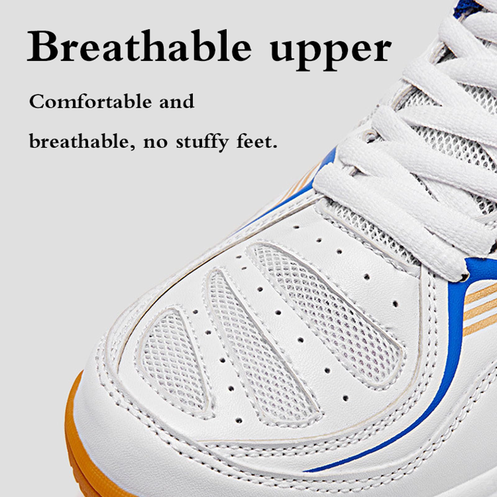 Chaussures de Badminton Respirantes,Pingpong Badminton Sneakers,Chaussures de Badminton de Tennis de Table,Badminton Baskets,Anti-Slip LéGer,pour Fitness,entraînement sur Terrain