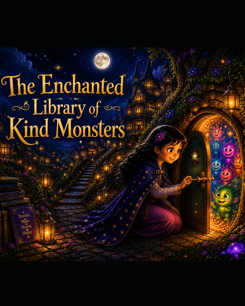 The Enchanted Library of Kind Monsters: A Heartwarming Magical Bedtime Story About Friendship, Kindness, and Little Monsters.