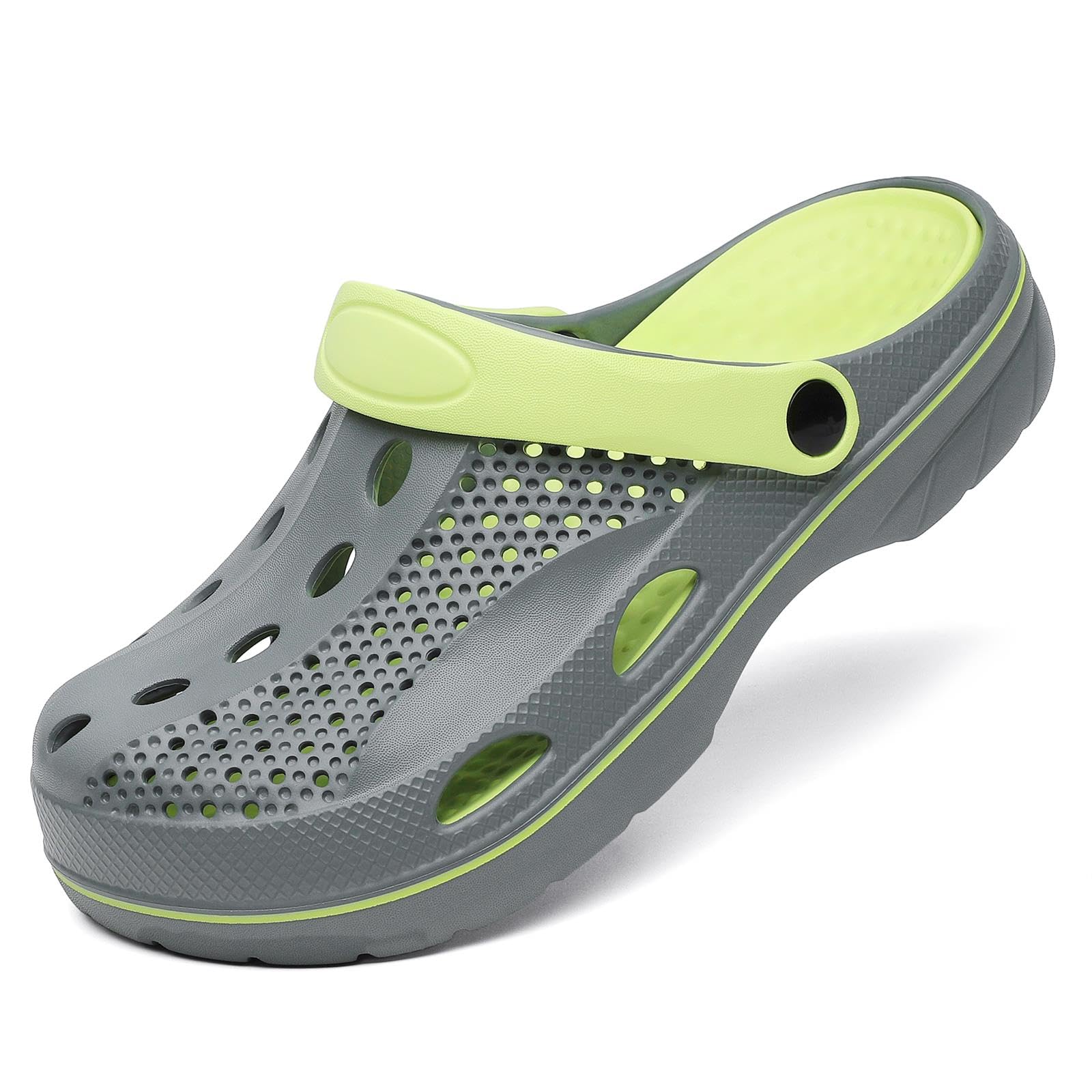 VZQ Women and Men Arch Support Clogs Slip-on Garden Shoes Outdoor Beach Slippers Sandals with Plantar Fasciitis Feet Cushion Insoles