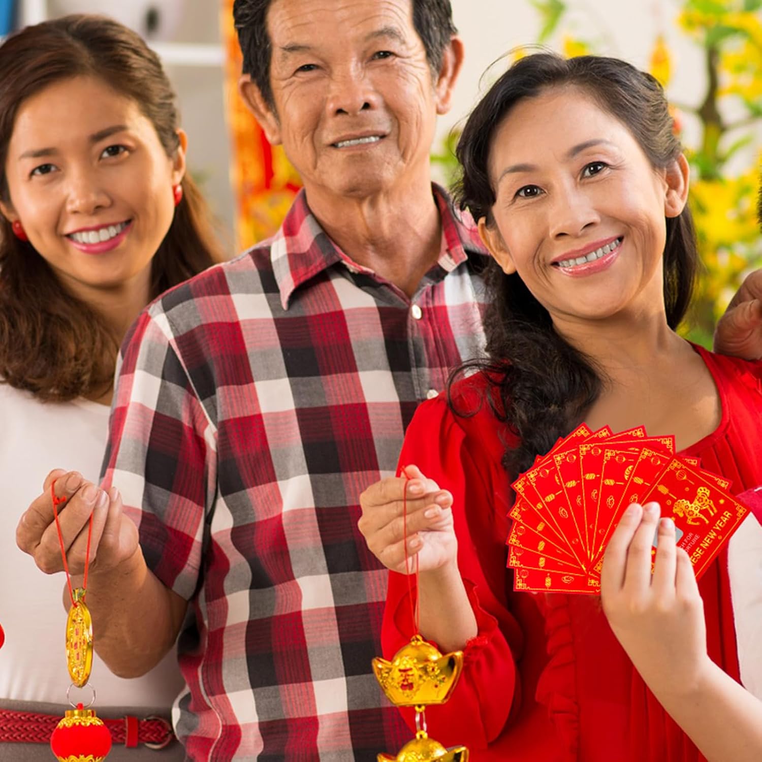 50 Counts Chinese Lunar New Year 2026 Scratch Off Fortune Cards with 50 Fortune Coins 2026 Year of The Horse Party Games Spring Festival Party Supplies for Presents Gifts Decorations(Horse)