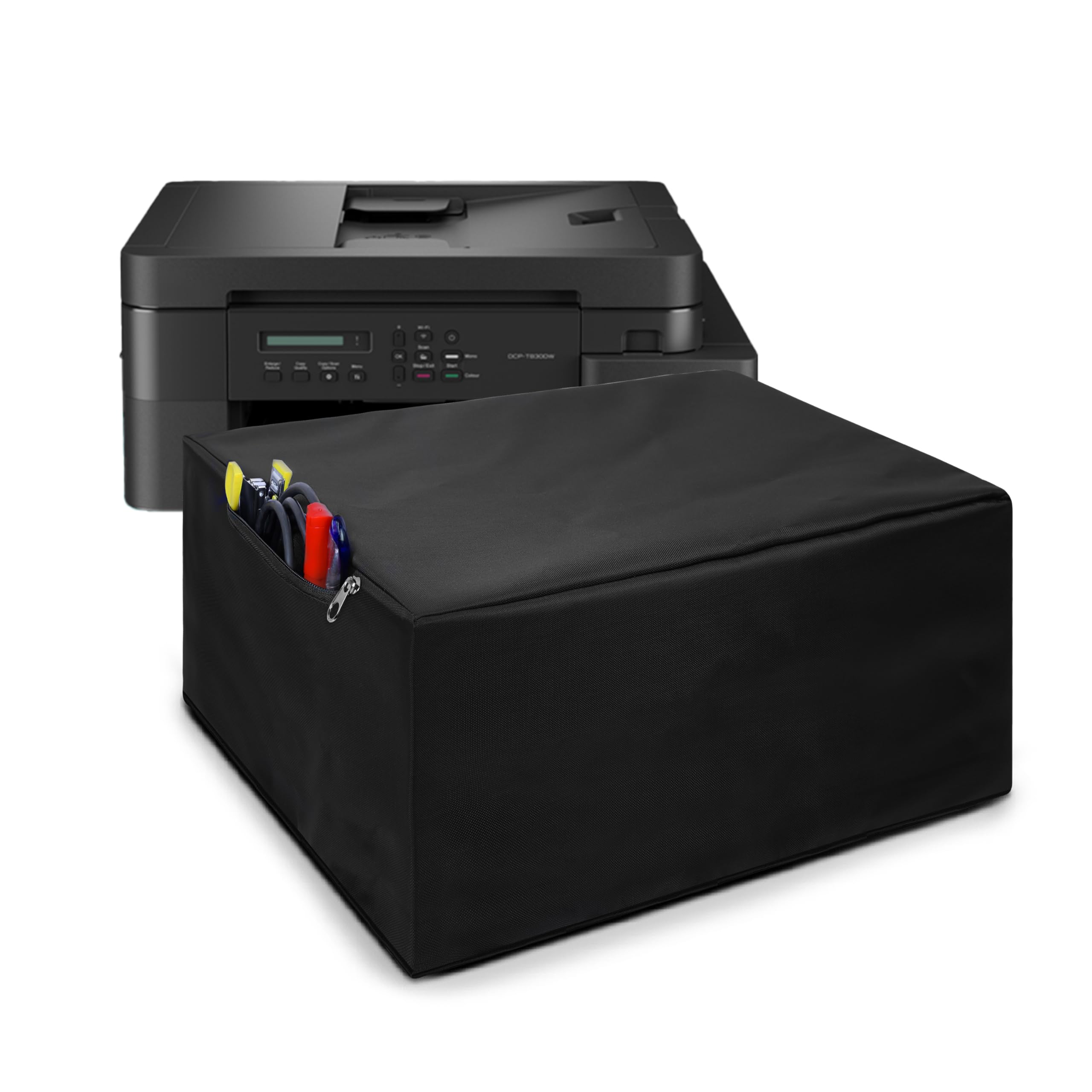 Alifiya Dust Proof Washable Printer Cover for Brother DCP-T830DW / MFC-T930DW Ink-Tank WiFi Duplex Printer - Black