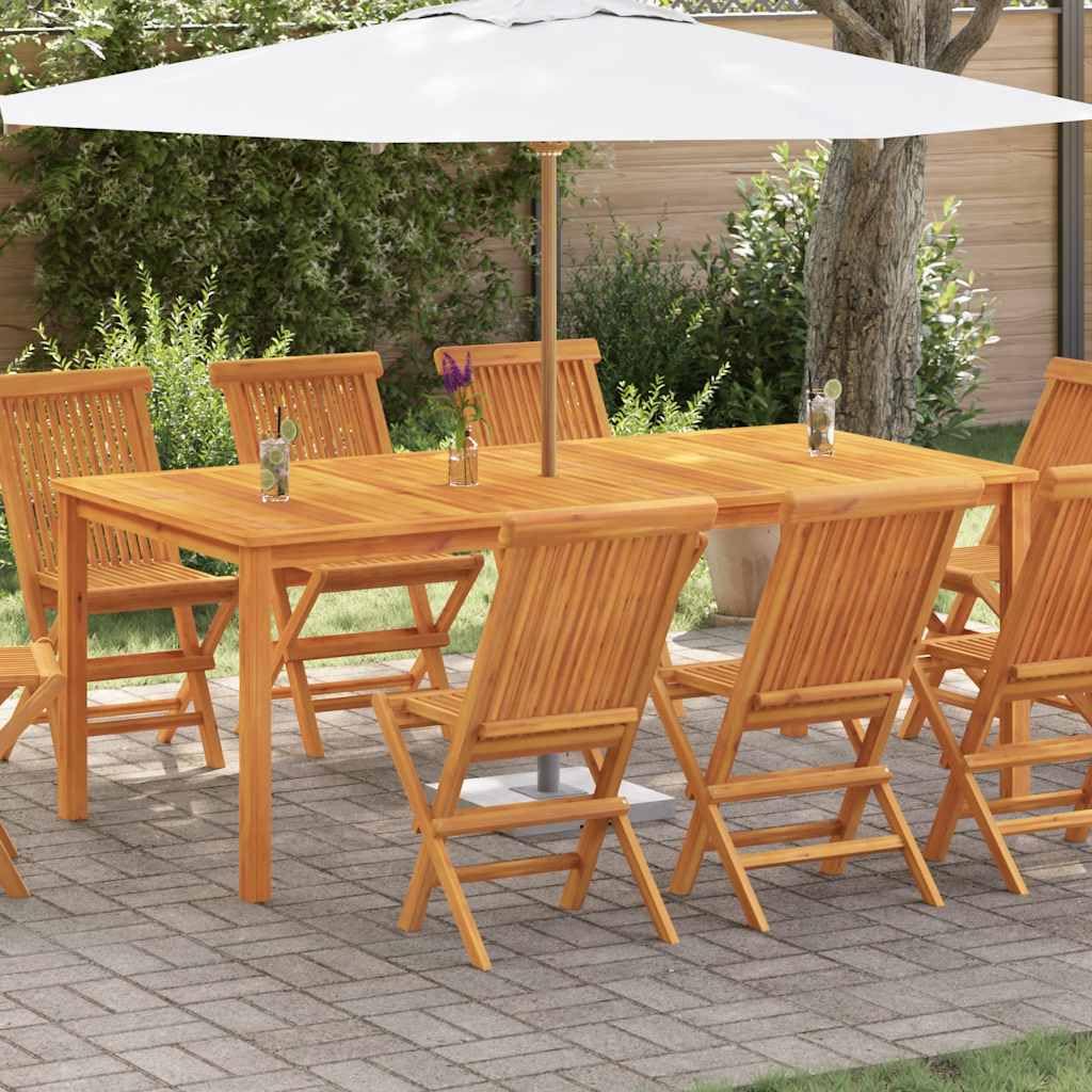 vidaXL Table de Salle à Manger de Jardin Terrasse Balcon Patio Bois d'Acacia