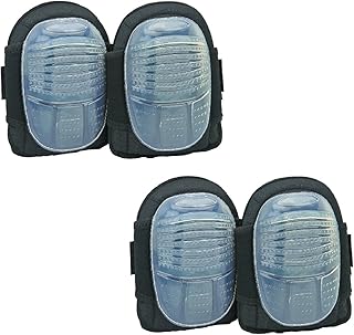New (Set of 2 pairs) Work Wear Gel Knee Pads and Hard Cap on Outside Job Safety Equipment Construction Site