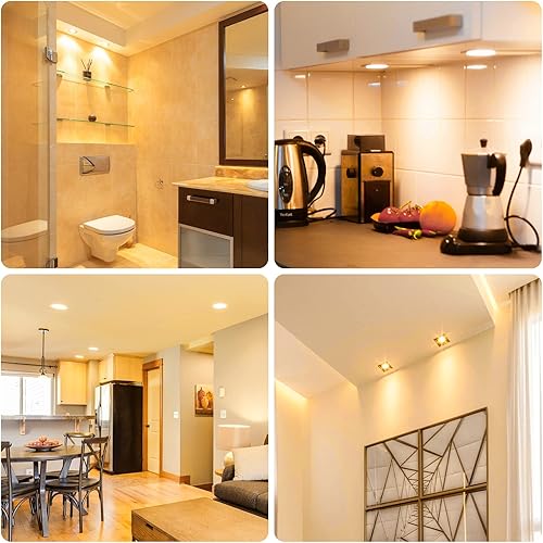 Miniatura 8 de DiCUNO Bombillas LED MR16 de 6 W, 750 lm 70 W equivalentes a halógenos, GU5.3 bombilla base bi-pin 2700 K, blanco cálido, 12 V no regulable ángulo