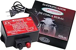 Eletrificador Rural Cerca Elétrica Fazendeiro 50km Bivolt