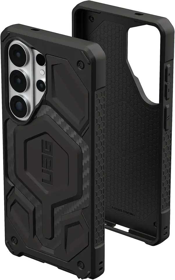 UAG Monarch Pro Case Samsung Galaxy S26 - Carbon Fibre, Magsafe, Rugged Protective Cover, 5-Layer Military Drop Protection, Wireless Charging Compatible