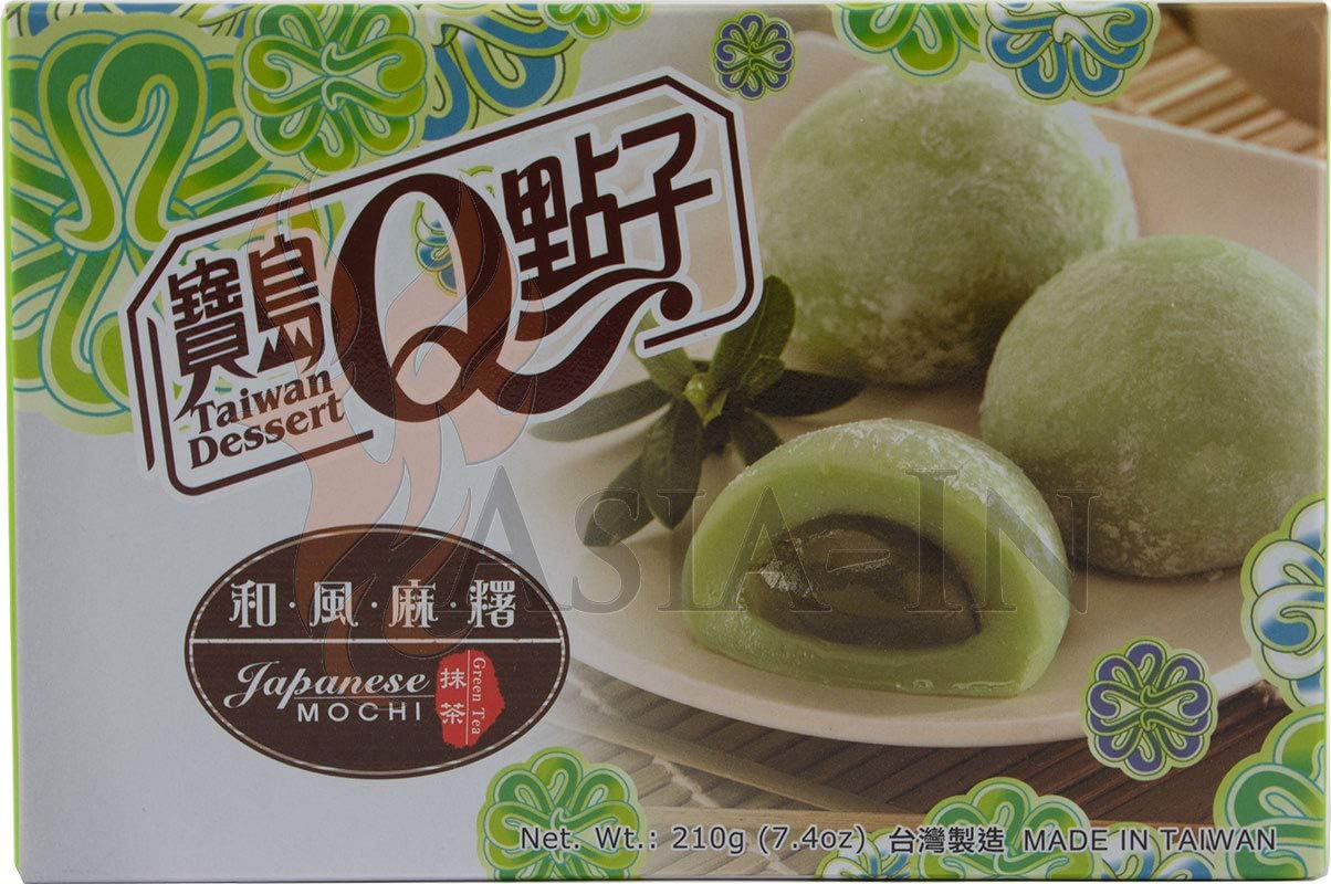Taiwan Dessert Mochi Green Tea Flavour 210g