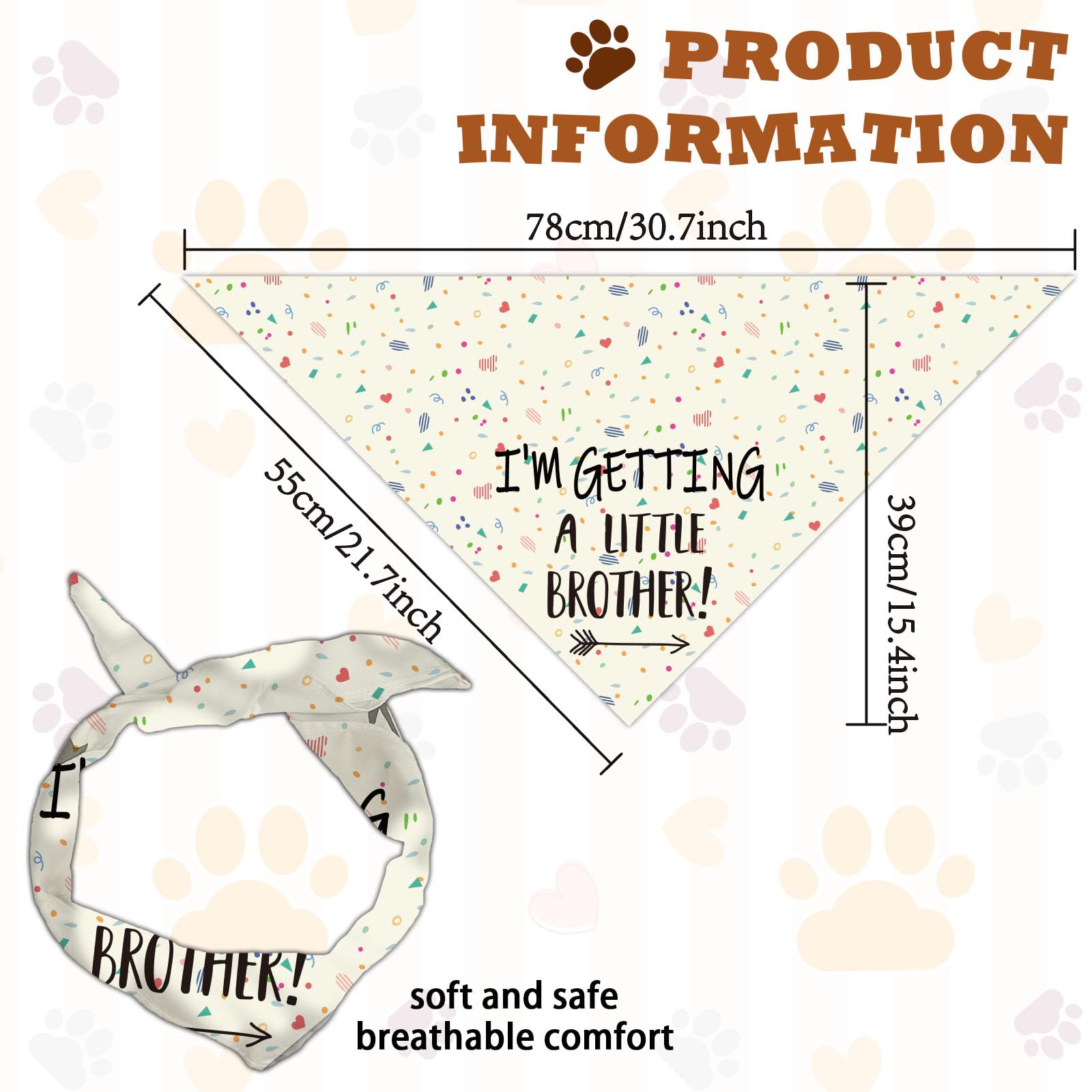 arricraft 1 Pc Colorful Dog Bandana - Image 2