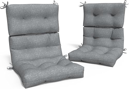 Melody Elephant Cojines para sillas de respaldo alto para exteriores, resistentes al agua, 2 unidades, cojines Adirondack para patio, hogar, jardín,