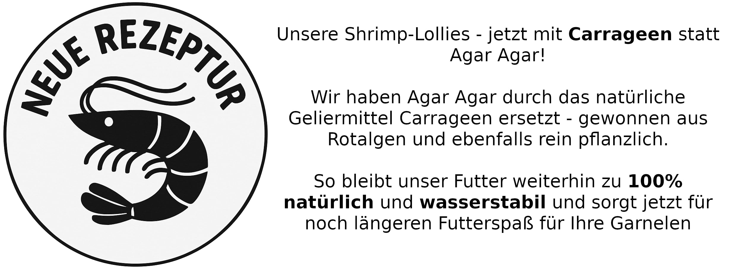 Shrimp-Lollies Power (50er-Pack), Futter für Garnelen, Shrimp Sticks Lolly