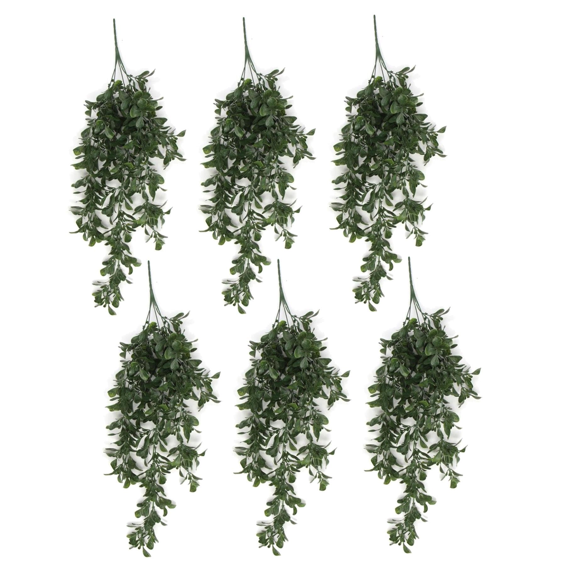 Leaf 6 X 68Cm Peperomia Artificial Hanging Plants Multipacks Fire Resistant Uv Resistant,