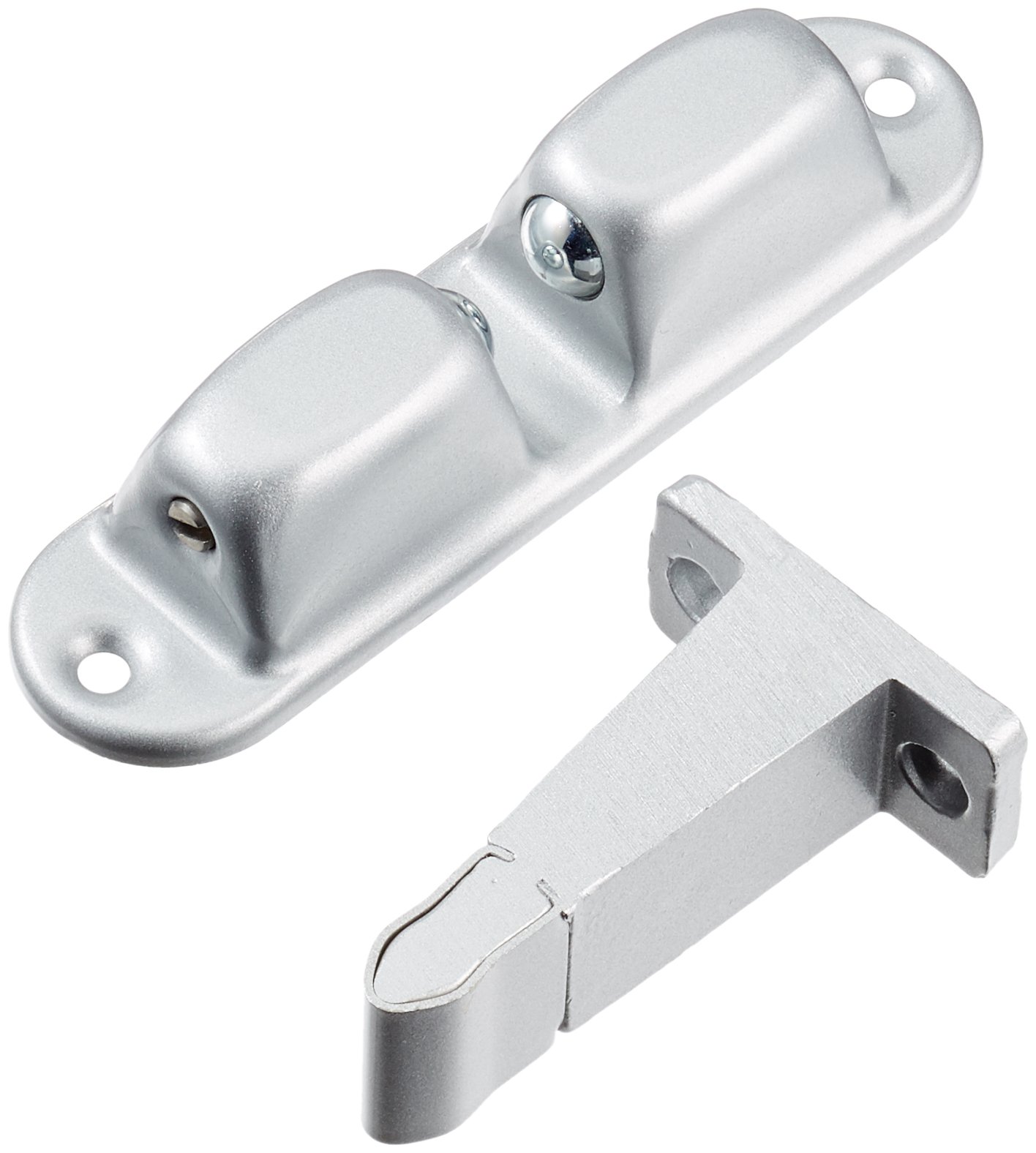 KWS Support de porte | Bloqueur de porte | Loqueteau sphérique | Argenté | 1 pièce