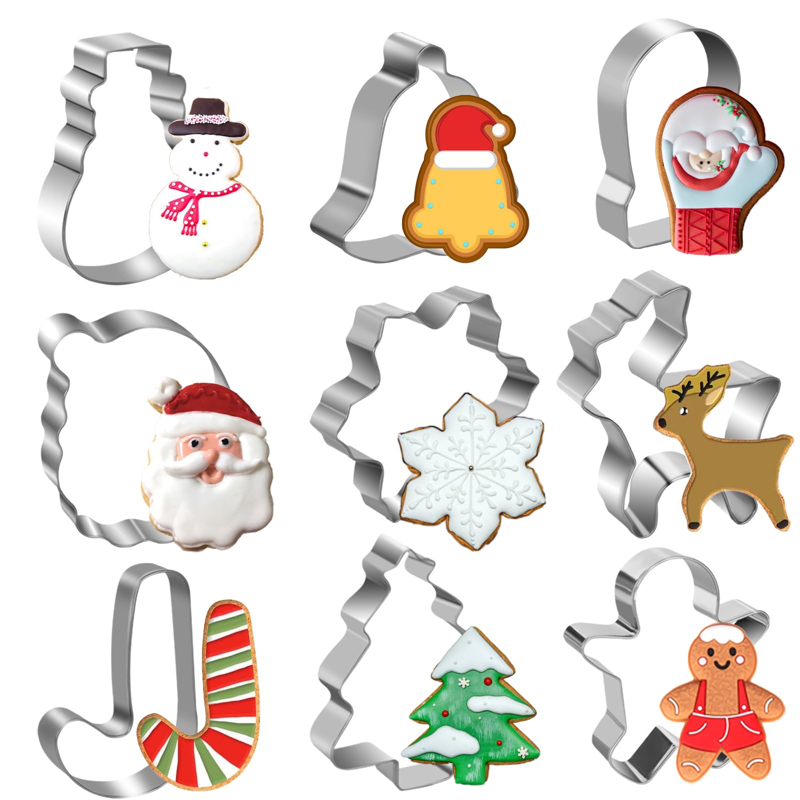 Linzer Lot De 9 Emporte-pièces De Noël En Acier Inoxydable