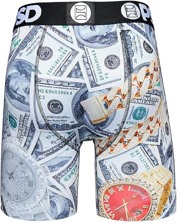 PSD Men's Money Shot Boxer Briefs, Black, XL