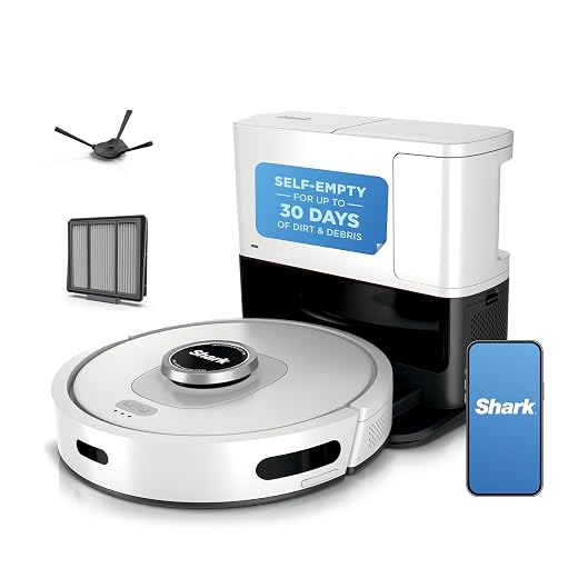 Shark Matrix Clean | Robot Vacuum Cleaner with Powerful Suction for Pet Hair, Rugs, Carpets & Hard Floors | Self-Empty Base | 60-Day Capacity | Voice Control | LiDAR Navigation | Cool Grey | AV2511AE​
