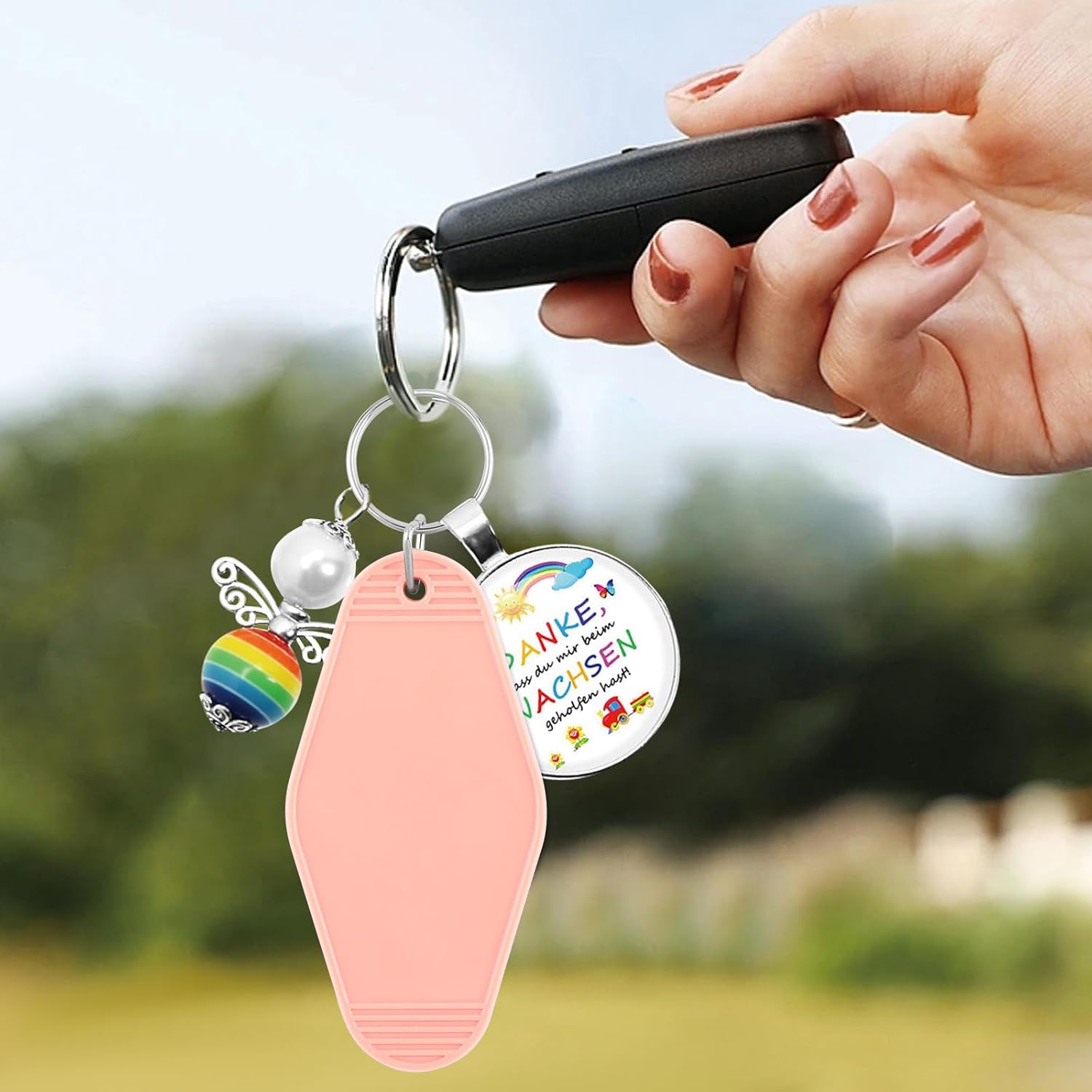 40個 ホテルキーホルダー ブランク キーリング付き 20色