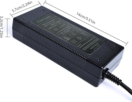 Miniatura 7 de EVAPLUS Cargador eléctrico de bicicleta de 54.6 V 2A para voltaje de entrada de batería de litio de 48 V AC120V (conector jack CC de 0.083 in) y