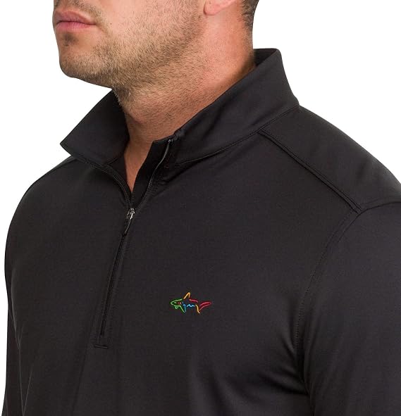 Greg Norman Performance Quarter Zip Pullover Men's Workout Top