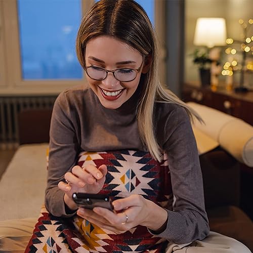 Miniatura 2 de OPTOFENDY Lentes de luz azul para mujer, TR90, con bloqueo de luz azul, alivian la fatiga ocular y anti rayos UV400