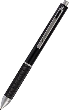 ONLINE multipen 4-in-1 | Ballpoint Pen & Pencil | Multifunctional Metal Pen | 3 Pen Points in Blue, Black, and red, Mechanical Pencil Lead | incl. Rubber, Color Black