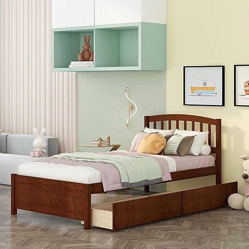 Miniatura 3 de Harper  Bright Designs Base de cama individual cama de almacenamiento individual con cajones cama de plataforma individual para niños con