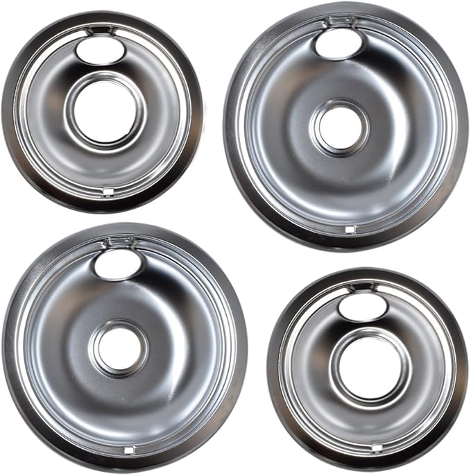 Replacement Drip Pans for Whirlpool Range 2 Large 8" and