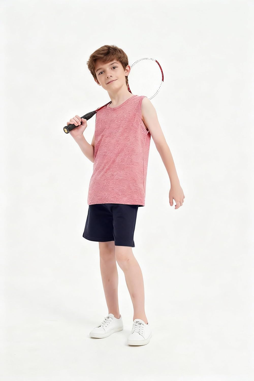 Phedrew 5-Pack Boys Cotton Shorts Toddler French Terry Cotton Pull On Shorts with Drawstring(2-12 Years) - Image 3