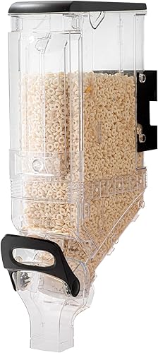 Miniatura 14 de Restaurantware -Met Lux Dispensador de alimentos secos de 5 galones, 1 dispensador hermético de cereales - Montaje en pared, control único, 1
