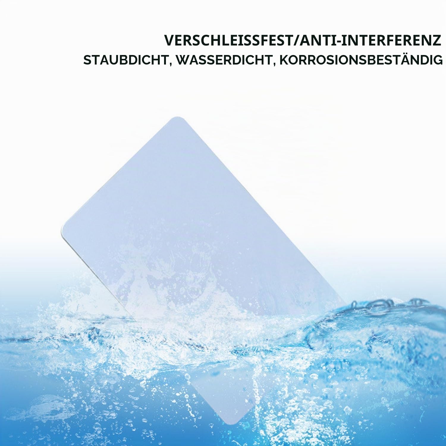 NFC RFID 13.56 MHz UID-Karte, lesbar, umschreibbar, modifizierbar, aus PVC-Material, verwendet für 1K IC-Karte berührungslose Erkennung weiße Karte (50) für Zutrittskontrollsystem